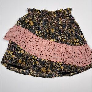 Urban Outfitters Skirt Mini Boho Floral Fairy Peasant Western Cottagecore New